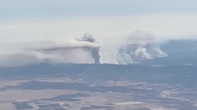Still from video of Gifford Fire on Aug. 5, 2025.